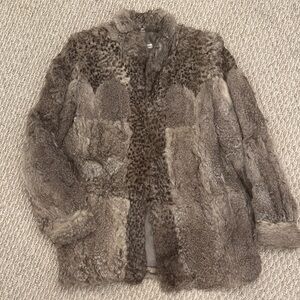 Real Fur Patchwork Coat